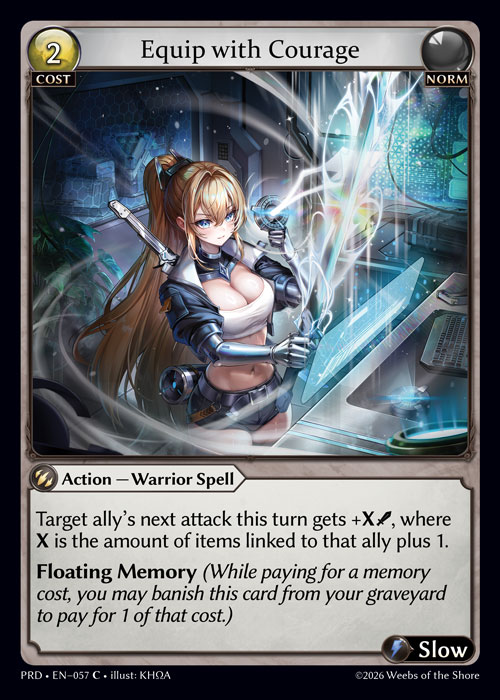 Equip with Courage - .asphodel/paradise Grand Archive spoiler