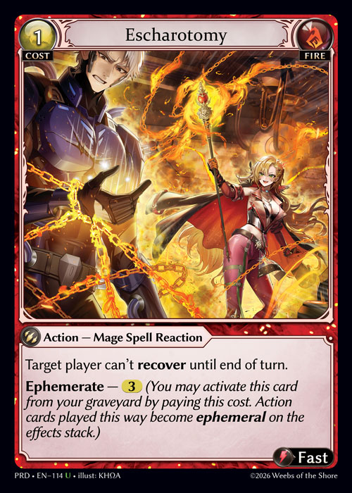 Escharotomy - .asphodel/paradise Grand Archive spoiler