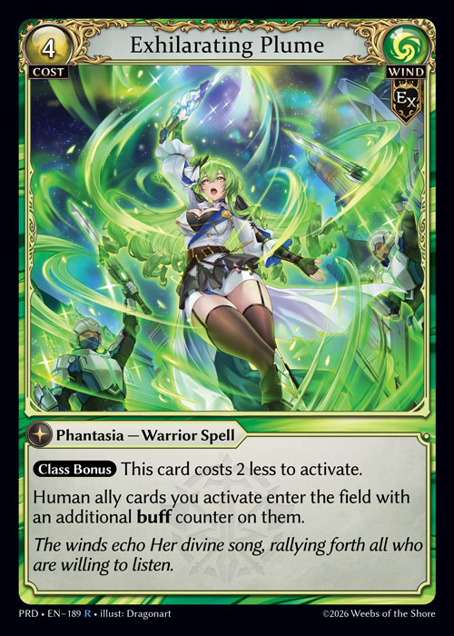Exhilarating Plume - .asphodel/paradise Grand Archive spoiler