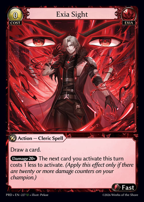 Exia Sight - .asphodel/paradise Grand Archive spoiler