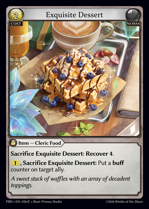 Exquisite Dessert - .asphodel/paradise Grand Archive spoiler
