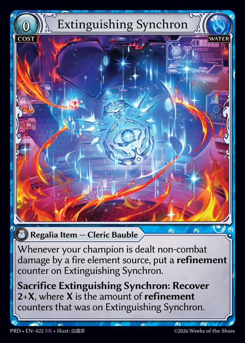 Extinguishing Synchron - .asphodel/paradise Grand Archive spoiler