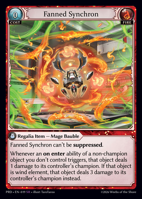 Fanned Synchron - .asphodel/paradise Grand Archive spoiler