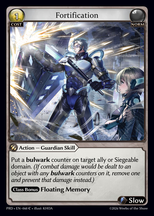 Fortification - .asphodel/paradise Grand Archive spoiler