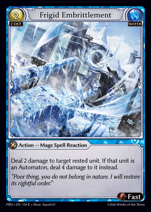 Frigid Embrittlement - .asphodel/paradise Grand Archive spoiler