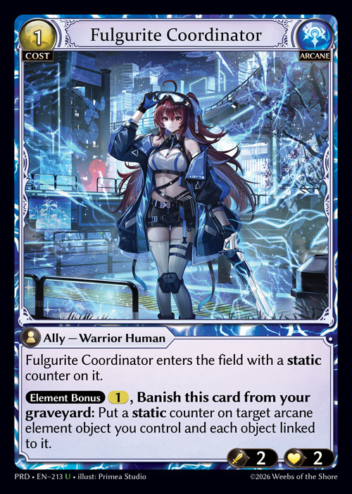 Fulgurite Coordinator - .asphodel/paradise Grand Archive spoiler