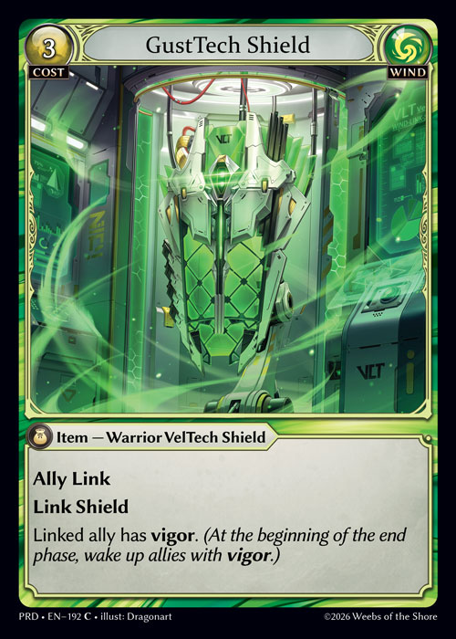 GustTech Shield - .asphodel/paradise Grand Archive spoiler