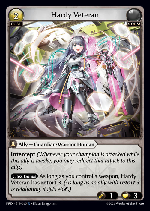 Hardy Veteran - .asphodel/paradise Grand Archive spoiler