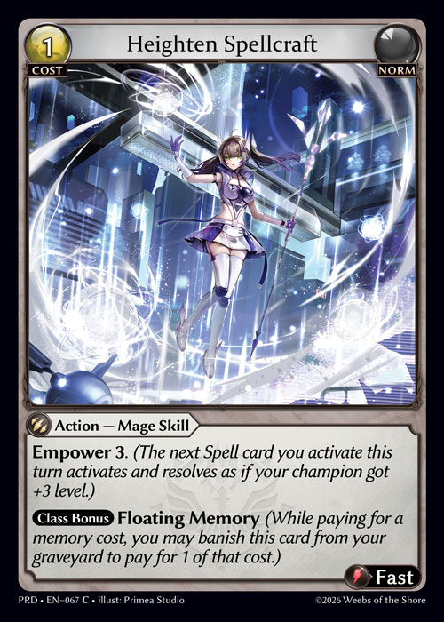 Heighten Spellcraft - .asphodel/paradise Grand Archive spoiler