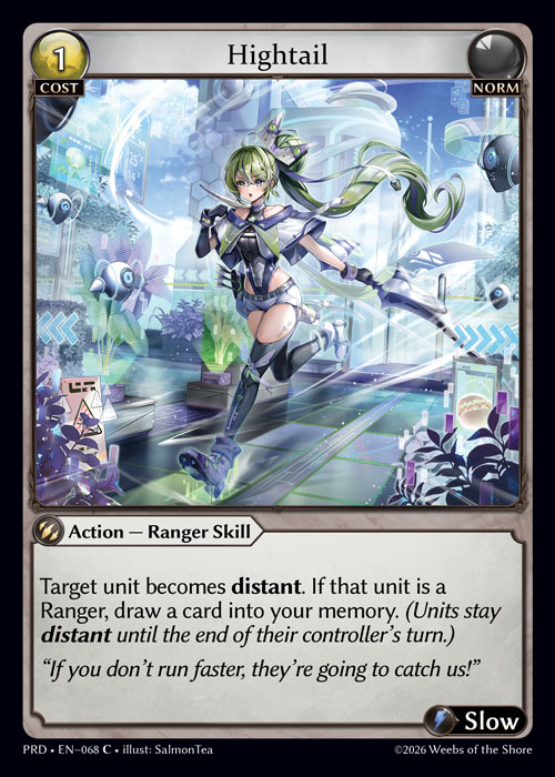 Hightail - .asphodel/paradise Grand Archive spoiler