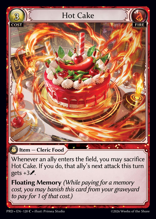 Hot Cake - .asphodel/paradise Grand Archive spoiler