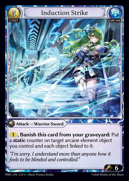Induction Strike - .asphodel/paradise Grand Archive spoiler