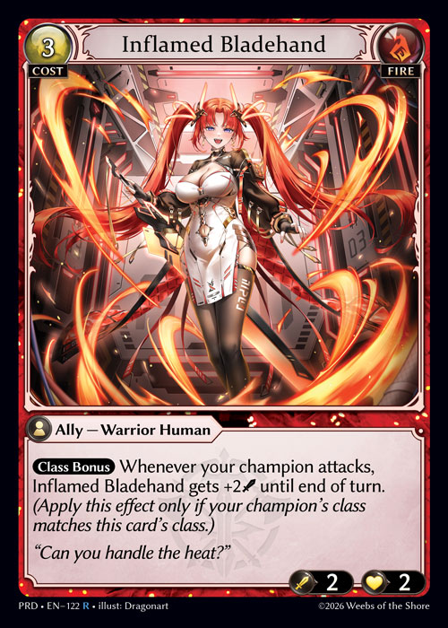 Inflamed Bladehand - .asphodel/paradise Grand Archive spoiler