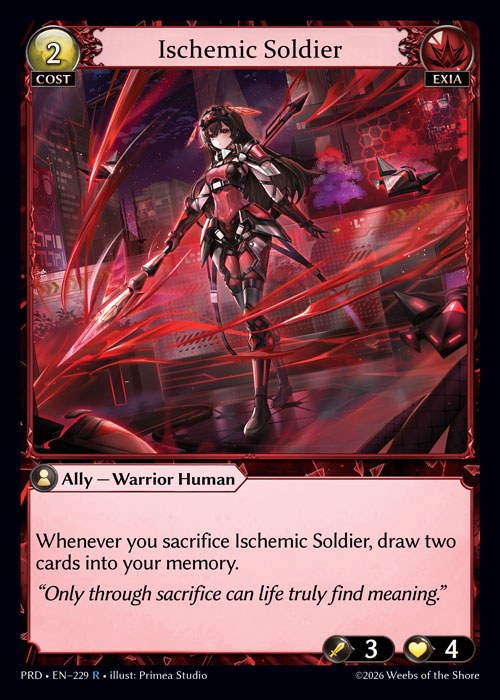 Ischemic Soldier - .asphodel/paradise Grand Archive spoiler