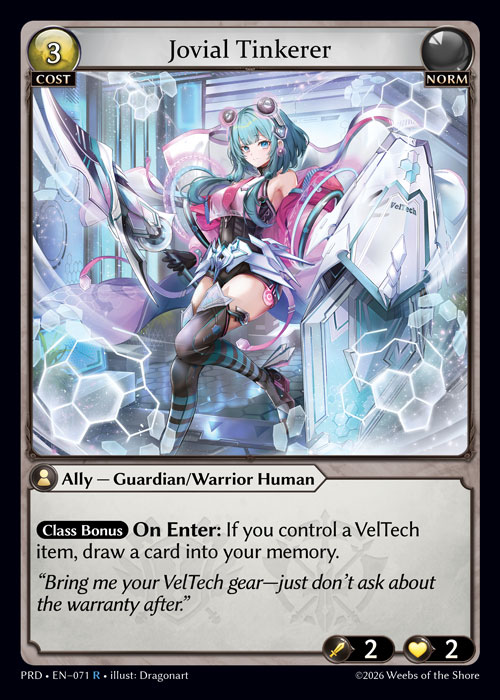 Jovial Tinkerer - .asphodel/paradise Grand Archive spoiler