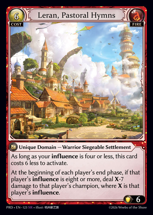 Leran, Pastoral Hymns - .asphodel/paradise Grand Archive spoiler