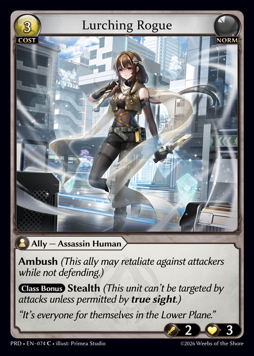 Lurching Rogue - .asphodel/paradise Grand Archive spoiler