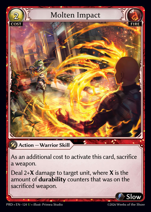 Molten Impact - .asphodel/paradise Grand Archive spoiler