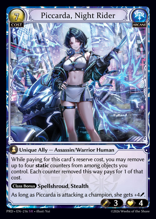 Piccarda, Night Rider - .asphodel/paradise Grand Archive spoiler