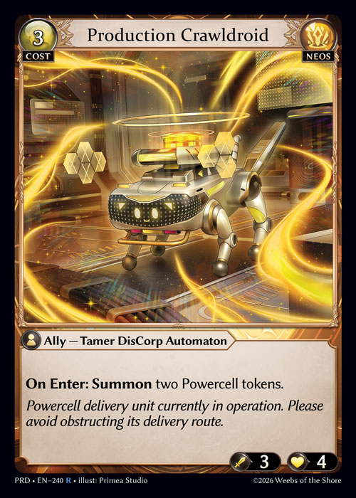 Production Crawldroid - .asphodel/paradise Grand Archive spoiler