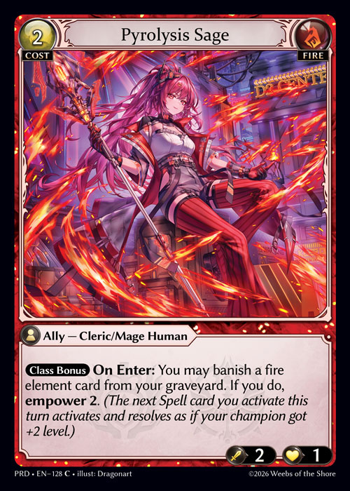 Pyrolysis Sage - .asphodel/paradise Grand Archive spoiler