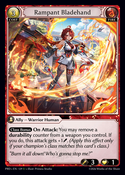 Rampant Bladehand - .asphodel/paradise Grand Archive spoiler