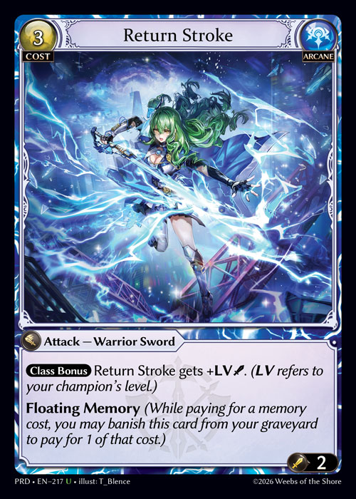 Return Stroke - .asphodel/paradise Grand Archive spoiler