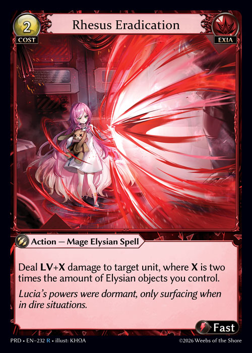 Rhesus Eradication - .asphodel/paradise Grand Archive spoiler