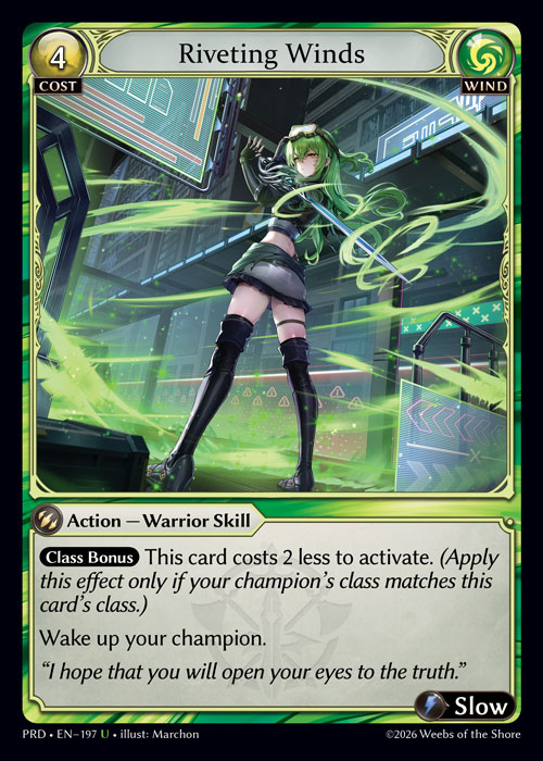 Riveting Winds - .asphodel/paradise Grand Archive spoiler