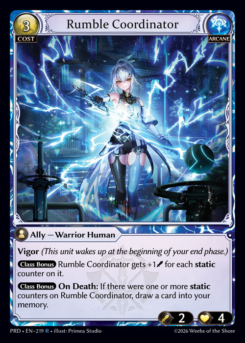 Rumble Coordinator - .asphodel/paradise Grand Archive spoiler
