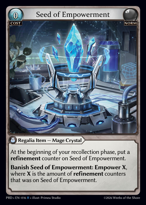 Seed of Empowerment - .asphodel/paradise Grand Archive spoiler