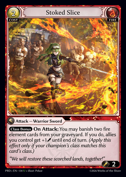 Stoked Slice - .asphodel/paradise Grand Archive spoiler