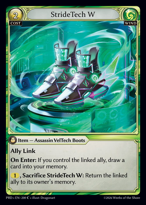 StrideTech W - .asphodel/paradise Grand Archive spoiler