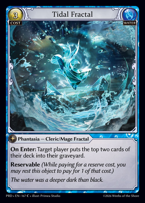 Tidal Fractal - .asphodel/paradise Grand Archive spoiler