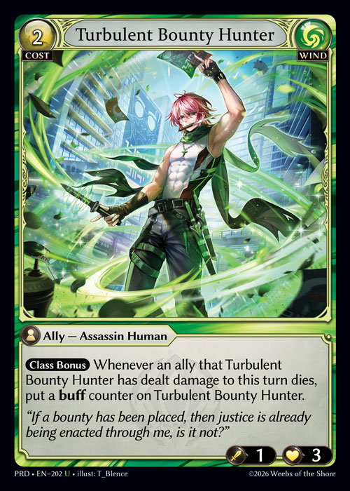 Turbulent Bounty Hunter - .asphodel/paradise Grand Archive spoiler