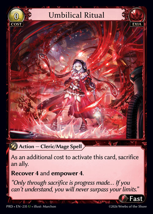 Umbilical Ritual - .asphodel/paradise Grand Archive spoiler