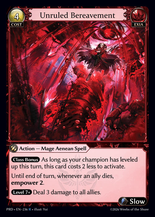 Unruled Bereavement - .asphodel/paradise Grand Archive spoiler