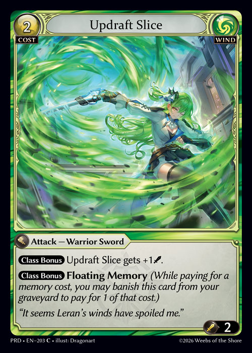 Updraft Slice - .asphodel/paradise Grand Archive spoiler