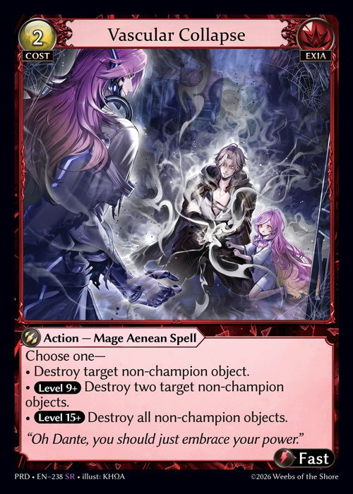 Vascular Collapse - .asphodel/paradise Grand Archive spoiler