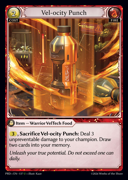Vel-ocity Punch - .asphodel/paradise Grand Archive spoiler
