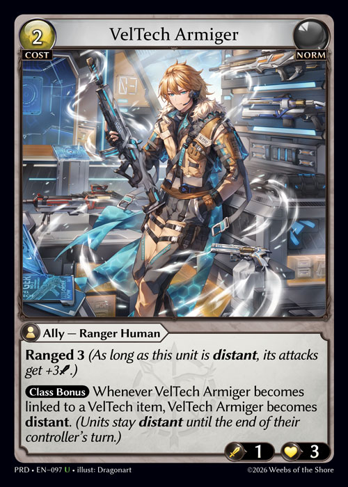 VelTech Armiger - .asphodel/paradise Grand Archive spoiler