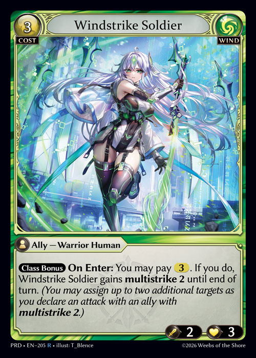 Windstrike Soldier - .asphodel/paradise Grand Archive spoiler