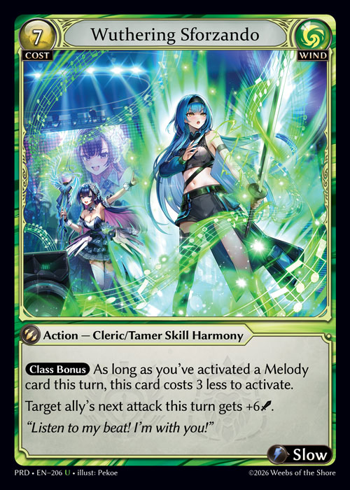 Wuthering Sforzando - .asphodel/paradise Grand Archive spoiler