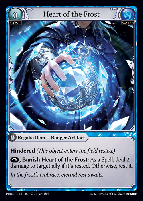 Heart of the Frost - .asphodel/paradise Draft Pack Grand Archive spoiler