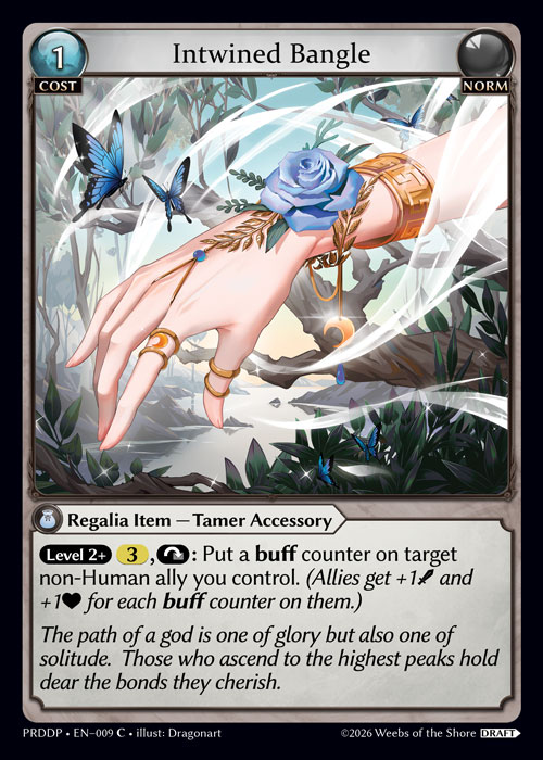 Intwined Bangle - .asphodel/paradise Draft Pack Grand Archive spoiler