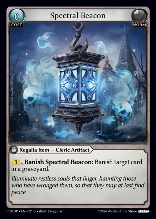 Spectral Beacon - .asphodel/paradise Draft Pack Grand Archive spoiler