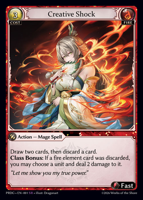 Creative Shock - .asphodel/paradise Grimoire Grand Archive spoiler