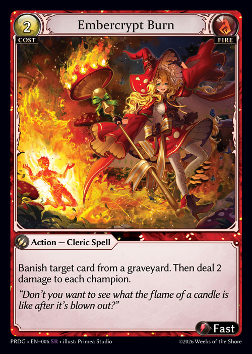 Embercrypt Burn - .asphodel/paradise Grimoire Grand Archive spoiler