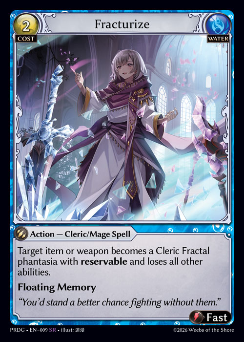 Fracturize - .asphodel/paradise Grimoire Grand Archive spoiler