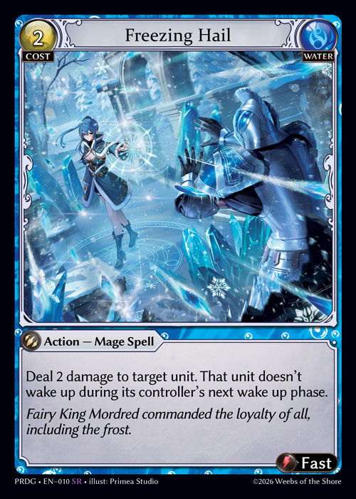 Freezing Hail - .asphodel/paradise Grimoire Grand Archive spoiler